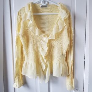 Rare Yoshiki Hishinuma blouse, from air clothes collection. Size S